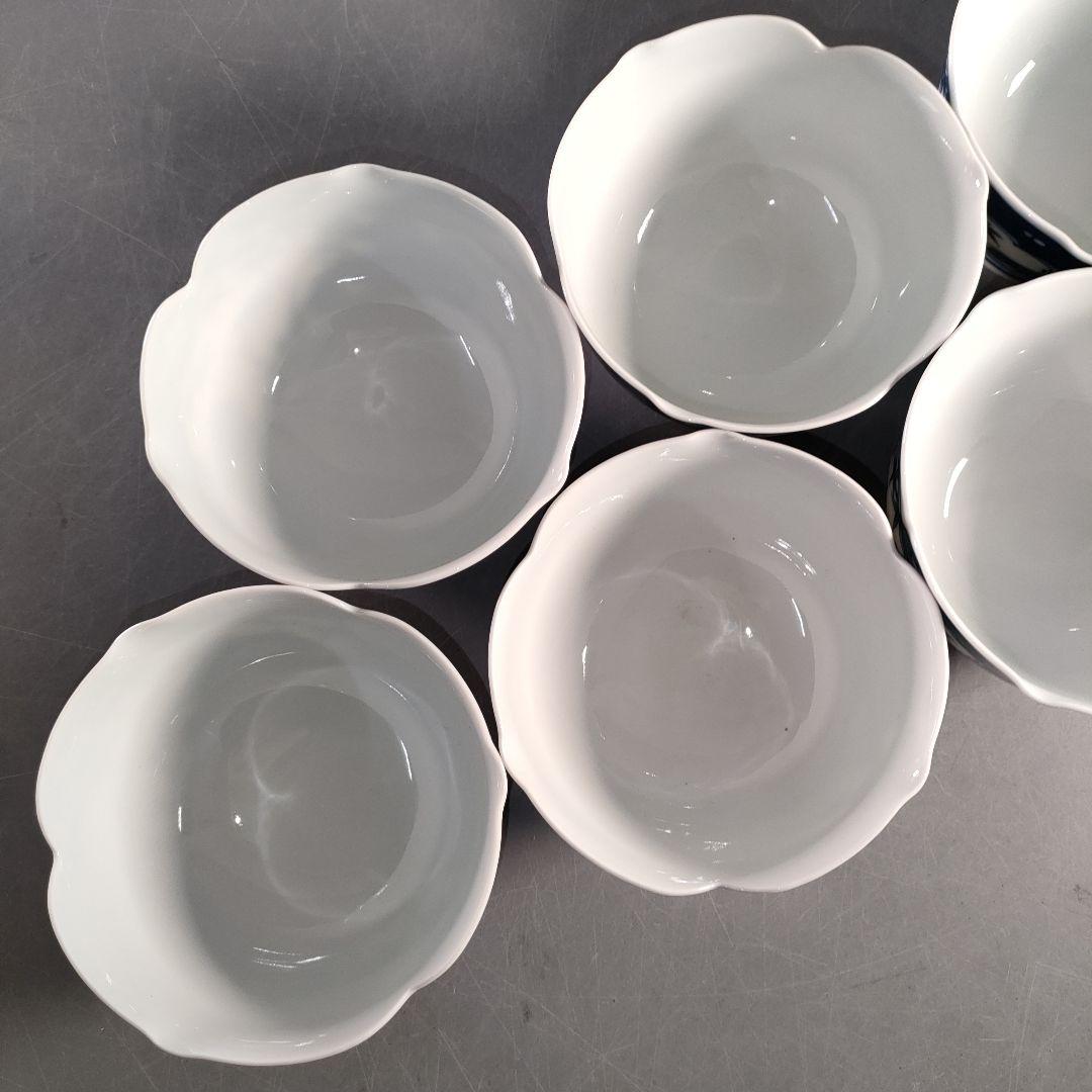 A1396-8/有田焼/祥瑞意花草文小鉢10客/共箱/飾鉢/盛鉢/向付/懐石道具