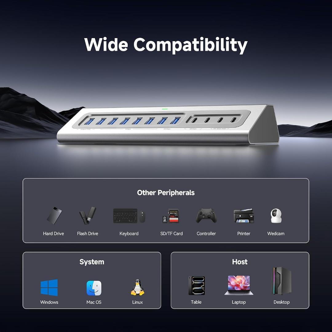 Gitfos C1 USB C ハブ 13in1 100W電源付 新品