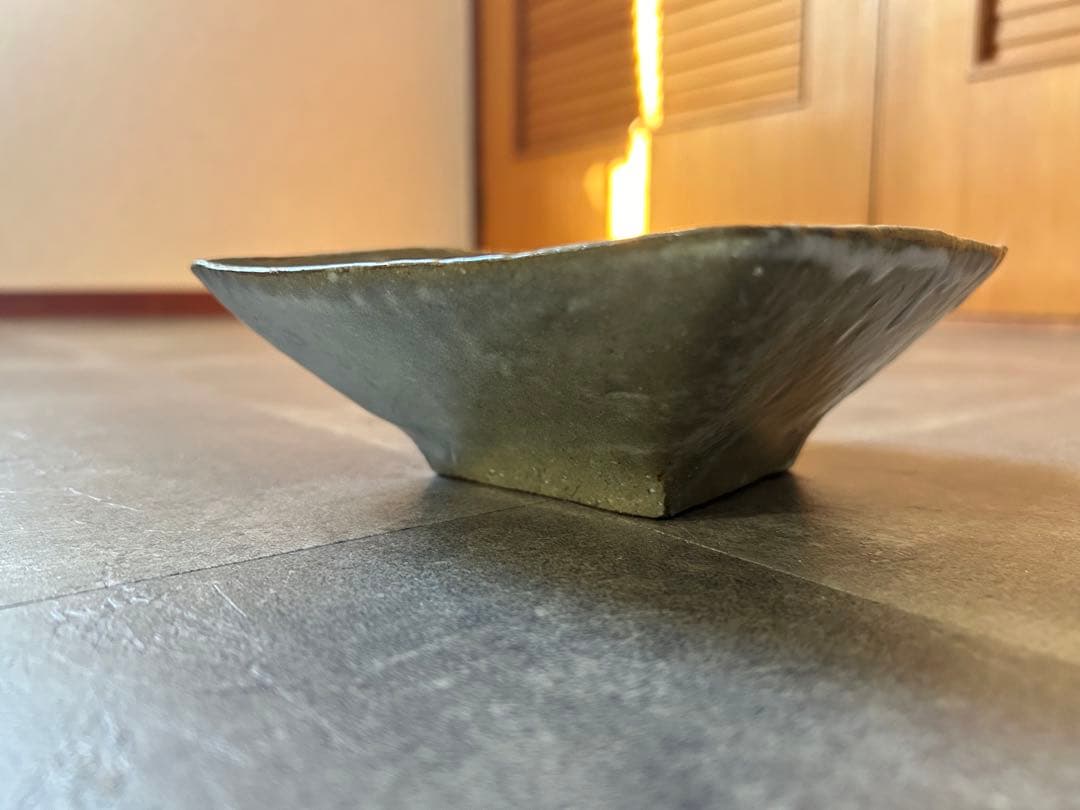 土本訓寛・久美子／象嵌　四角鉢皿