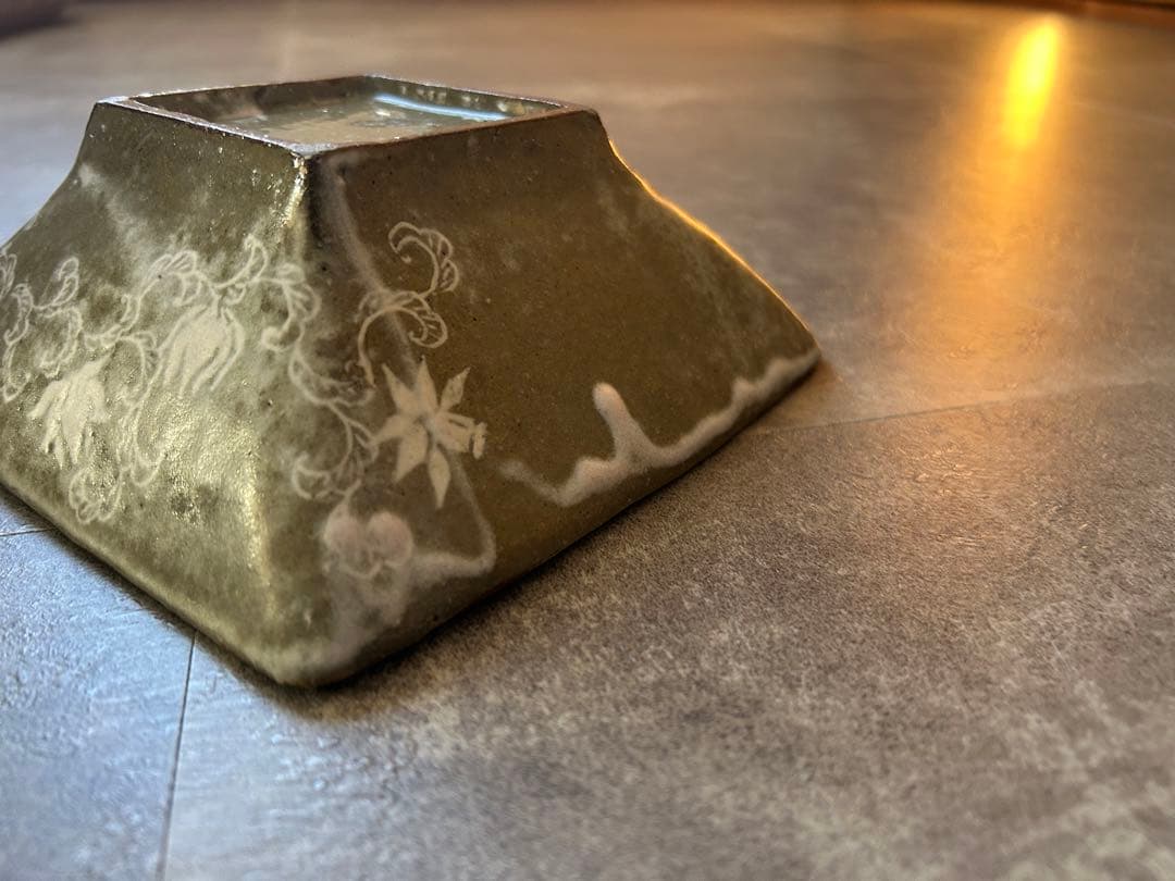 土本訓寛・久美子／象嵌　四角鉢皿