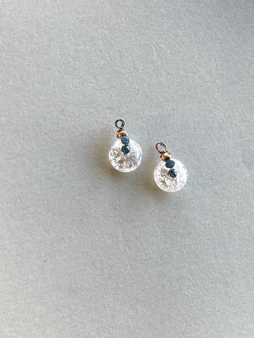 no.0400 ブルーダイヤモンドとspark crystal