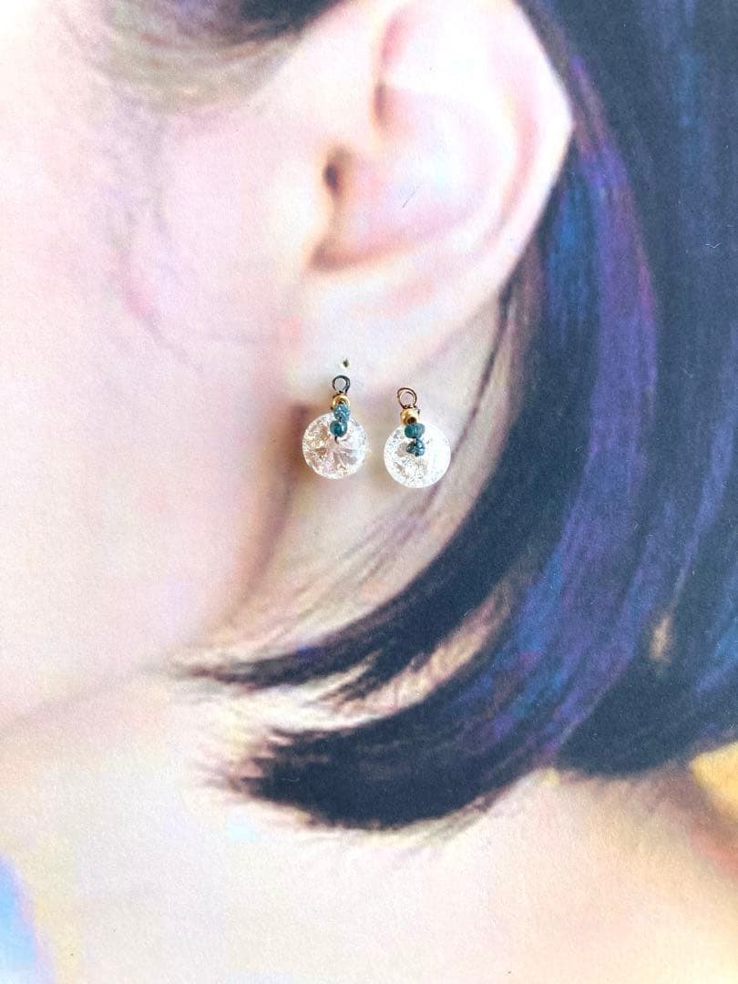 no.0400 ブルーダイヤモンドとspark crystal