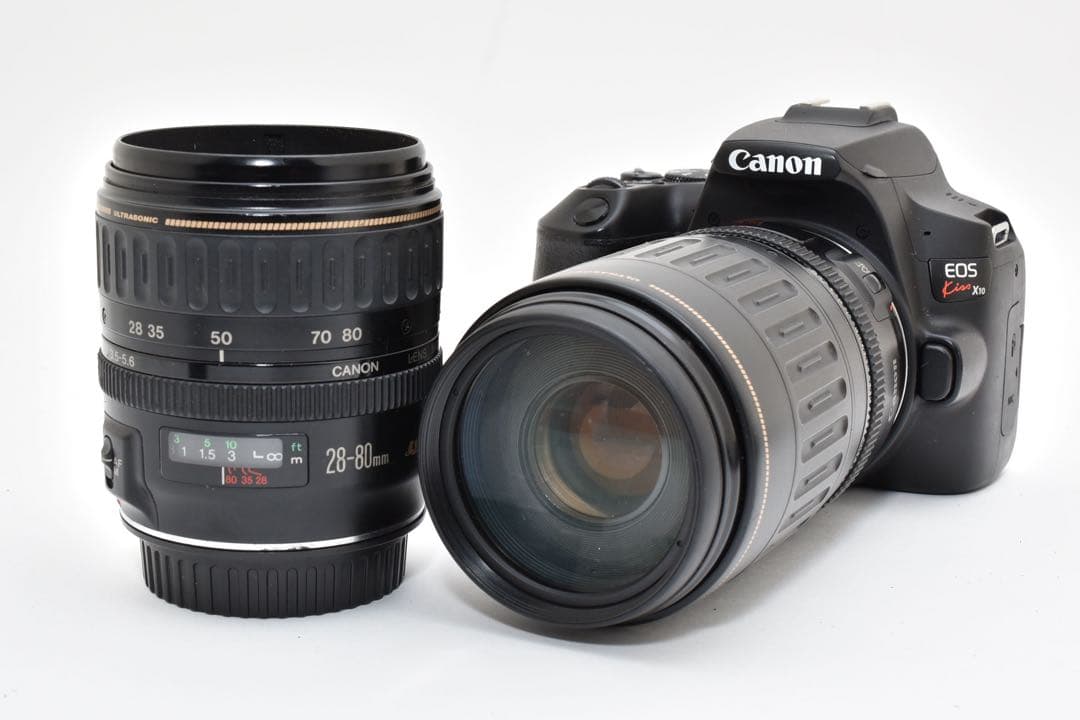 保証付き/Canon EOSKiss X10標準&望遠ダブルレンズセット