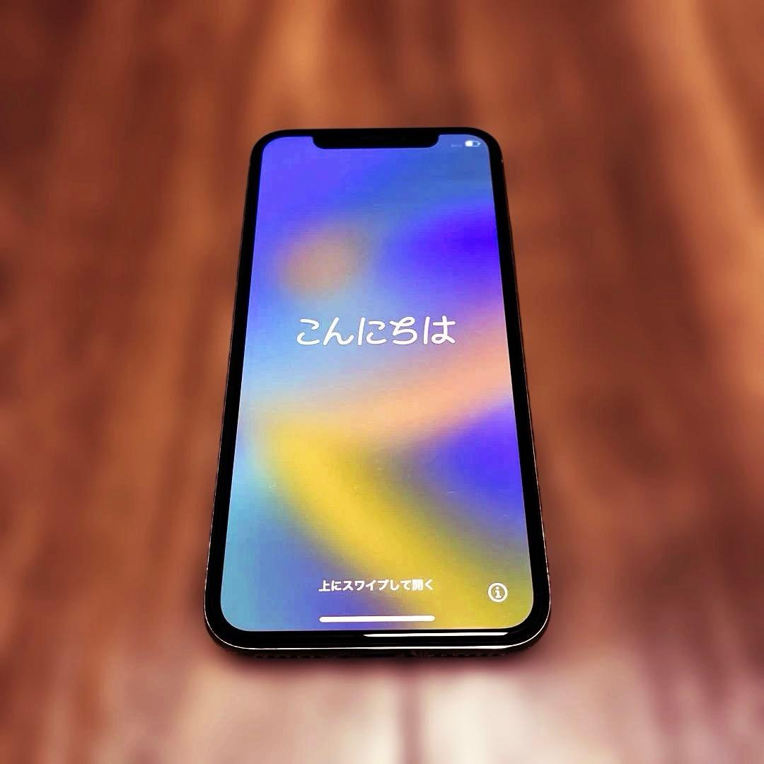 Apple iPhoneX 256GB シルバー simロックあり