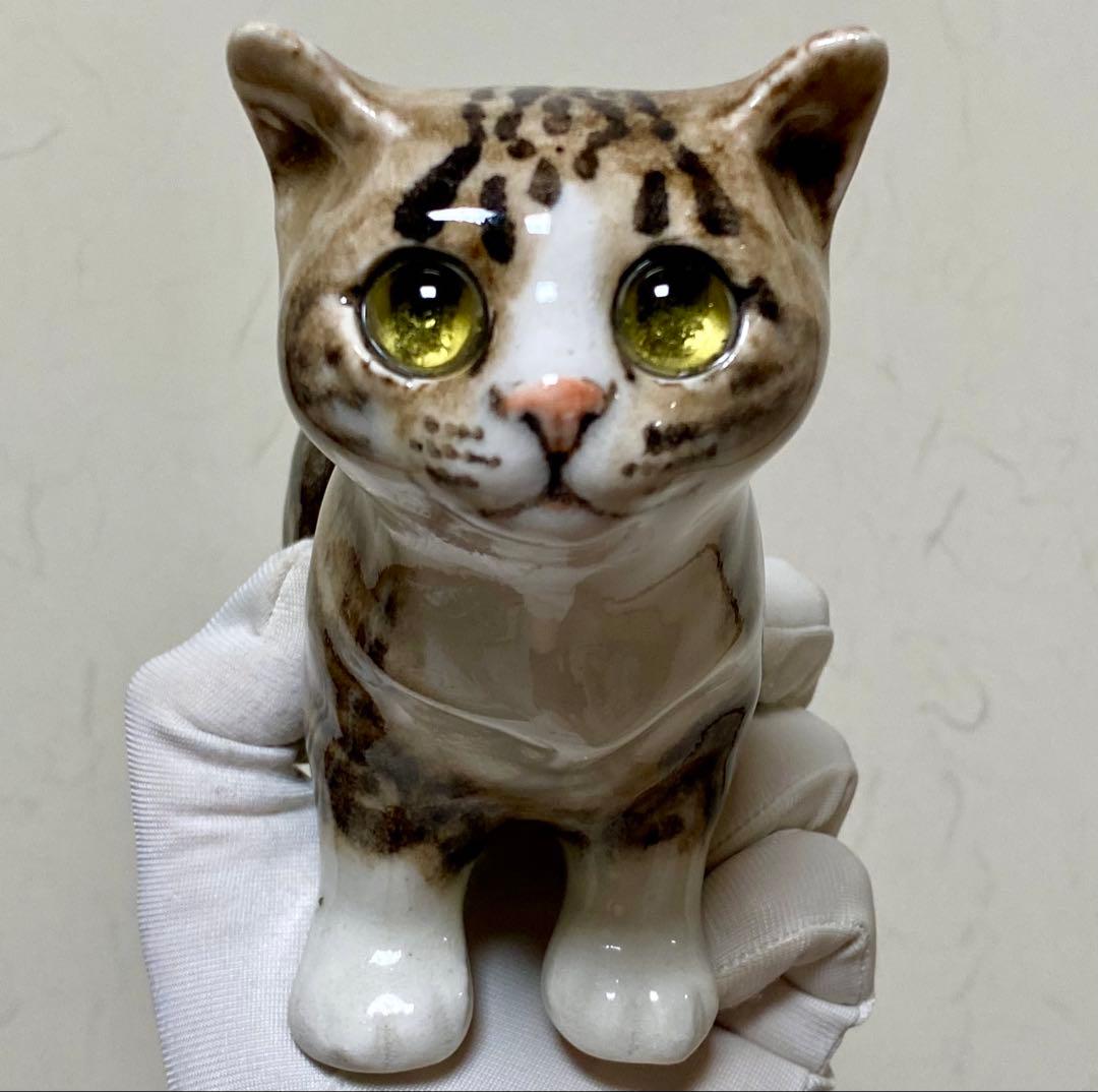 ウィンスタンレイキャット　ケンジントンキャット　キジトラ猫　貫入無し　サイズ2