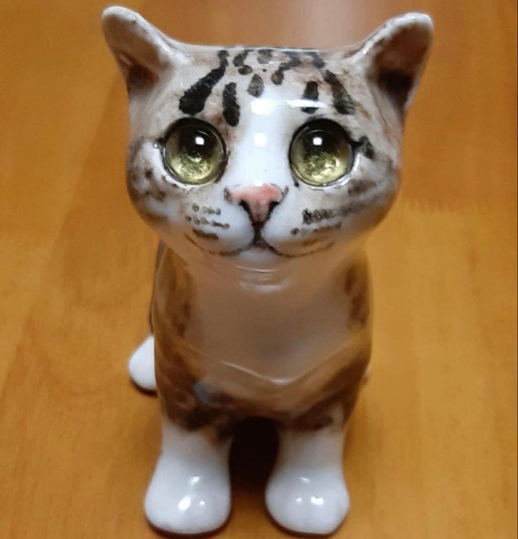 ウィンスタンレイキャット　ケンジントンキャット　キジトラ猫　貫入無し　サイズ2