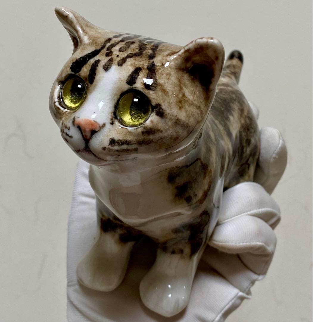 ウィンスタンレイキャット　ケンジントンキャット　キジトラ猫　貫入無し　サイズ2