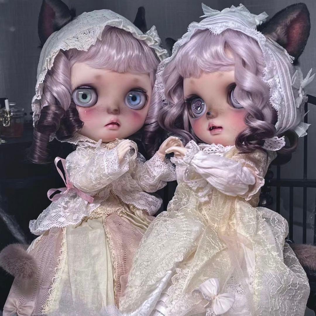 カスタムブライス 海外作家様 微笑み 猫顔 動物メイク かわいい フルセット