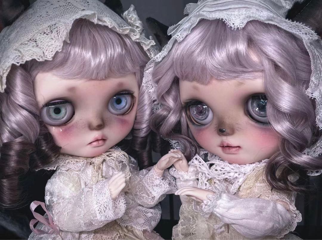 カスタムブライス 海外作家様 微笑み 猫顔 動物メイク かわいい フルセット