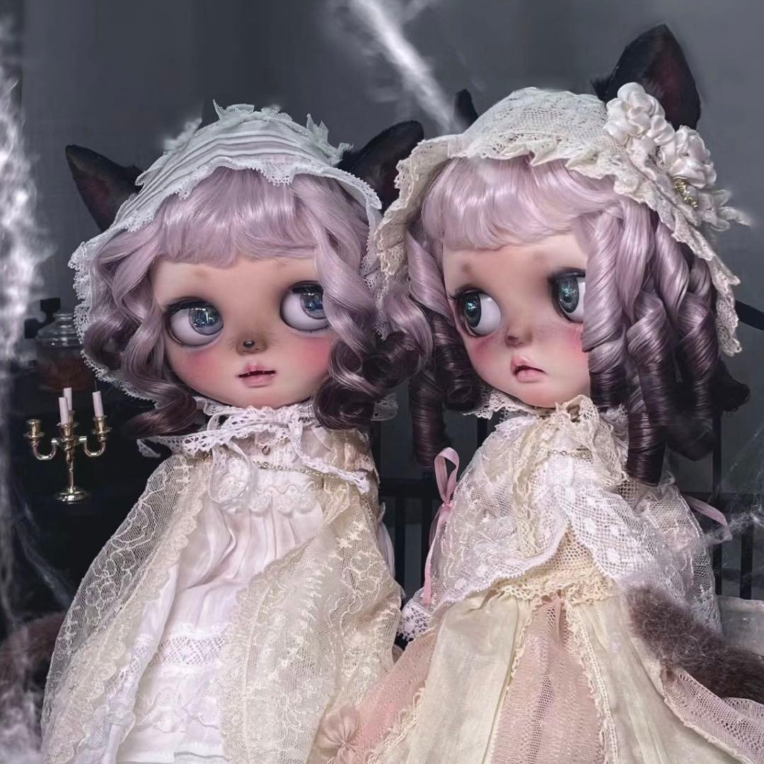 カスタムブライス 海外作家様 微笑み 猫顔 動物メイク かわいい フルセット