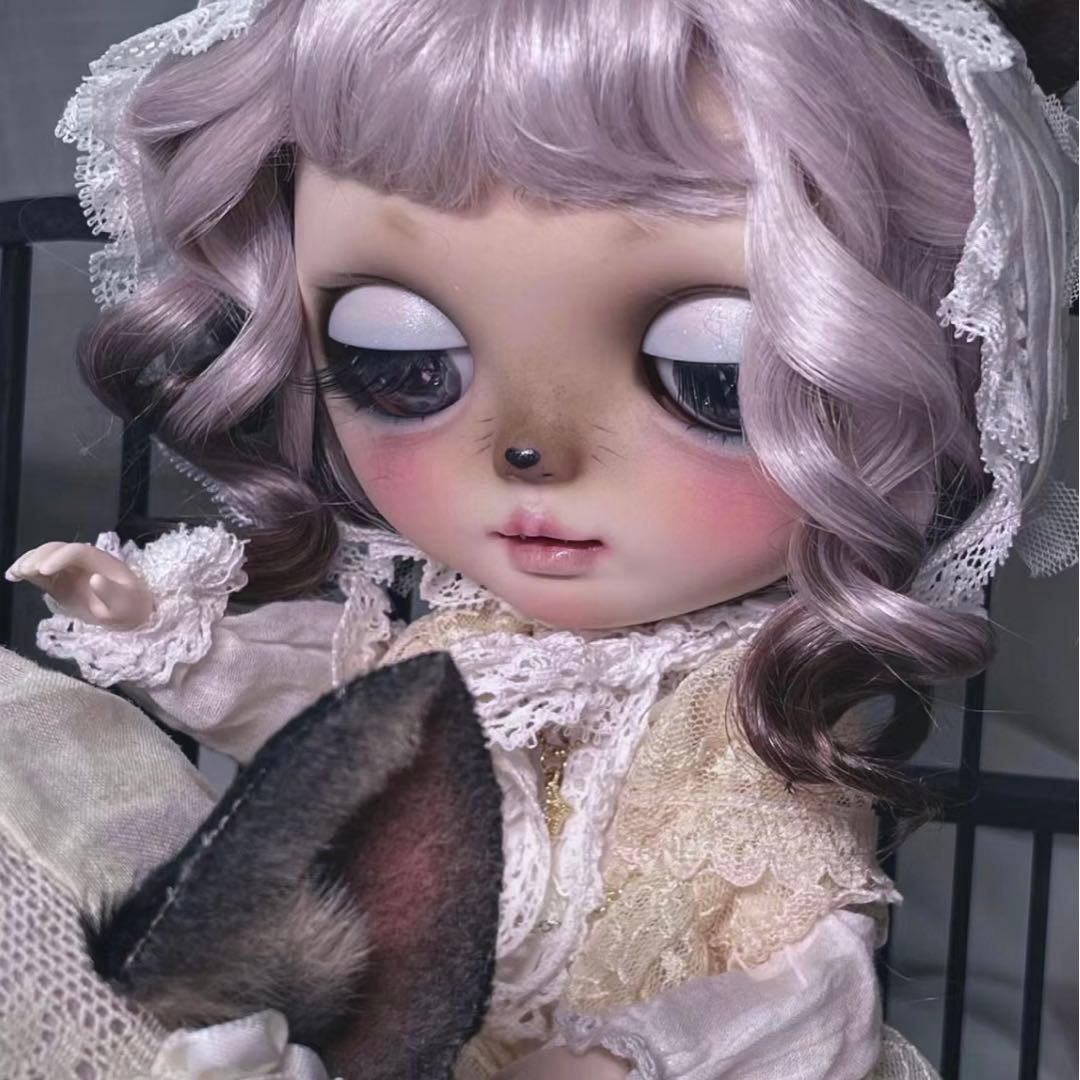 カスタムブライス 海外作家様 微笑み 猫顔 動物メイク かわいい フルセット