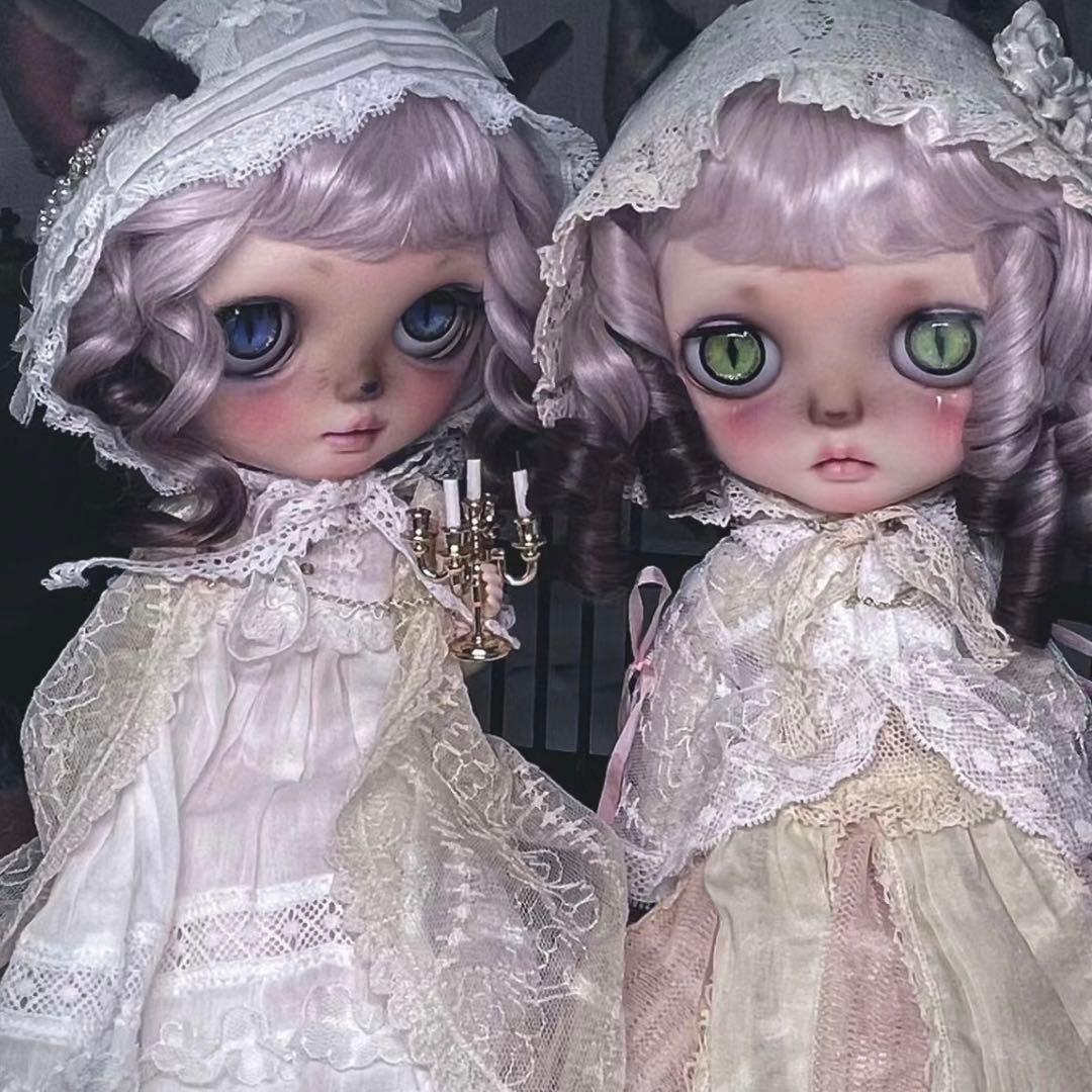 カスタムブライス 海外作家様 微笑み 猫顔 動物メイク かわいい フルセット