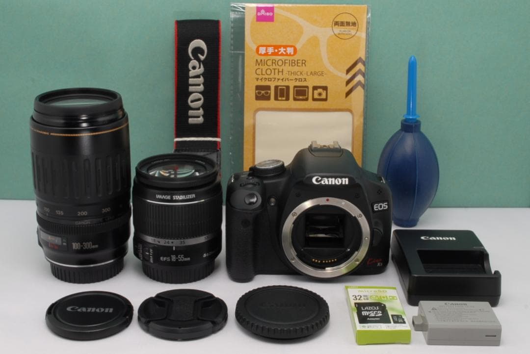 ☘️初心者向け✨️Canon Kiss X3 望遠 ダブルレンズ 一眼レフカメラ