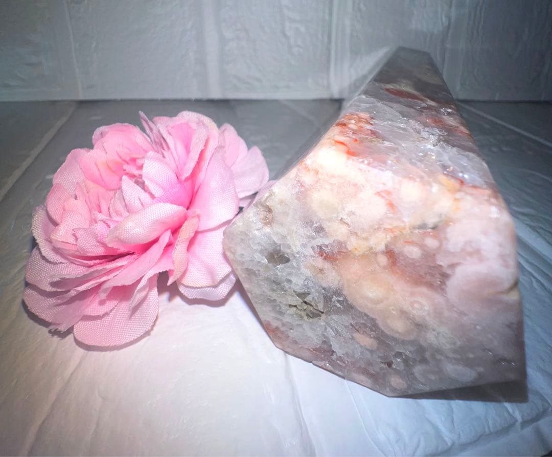 ⑰ピンクアメジスト♥️チェリーブロッサム♥️タワー♥️フラワーアゲート♥️桜瑪瑙♥️花瑪瑙