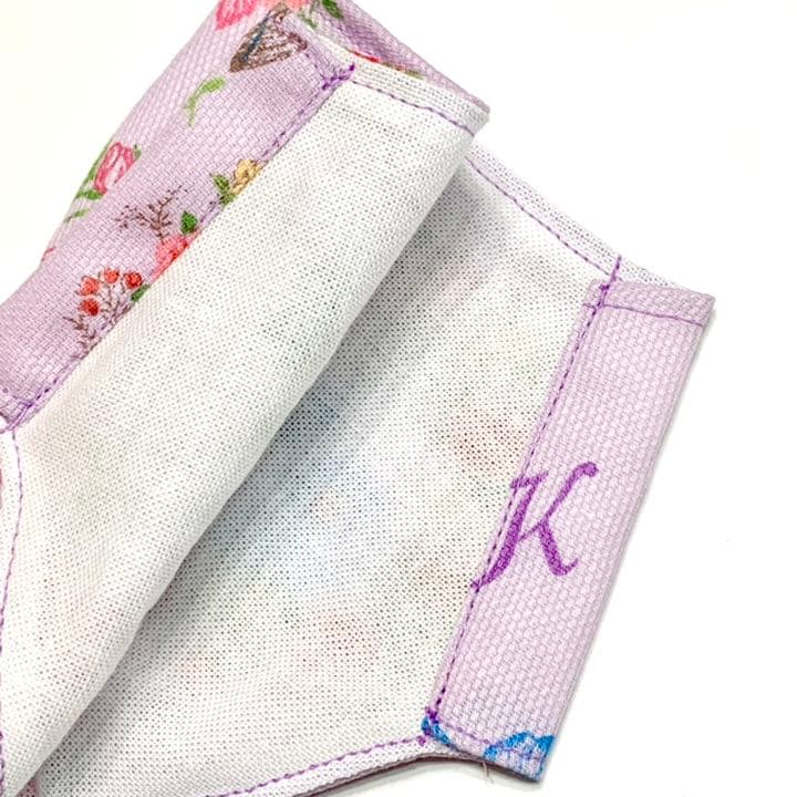 No.158 オーダーマスク　花柄　パープル　おまとめ割