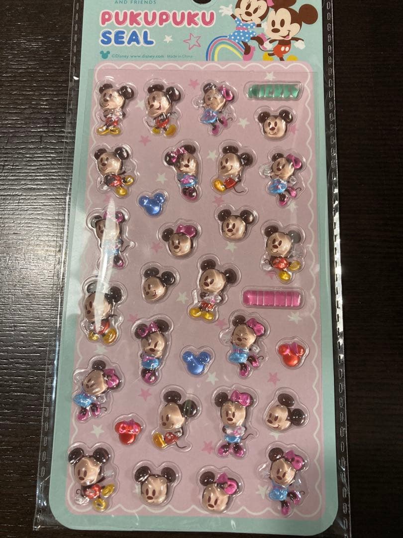 Disneyプクプクシール　Disneyキャラクター