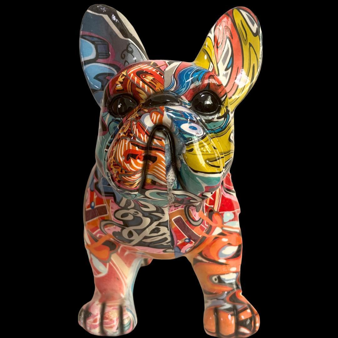 犬のオブジェ　フレンチブルドッグの置物　動物　像　人形　インテリア　フィギュア