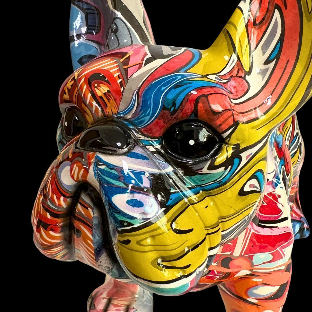 犬のオブジェ　フレンチブルドッグの置物　動物　像　人形　インテリア　フィギュア