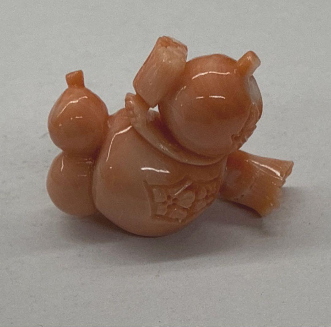 珊瑚　瓢箪彫り