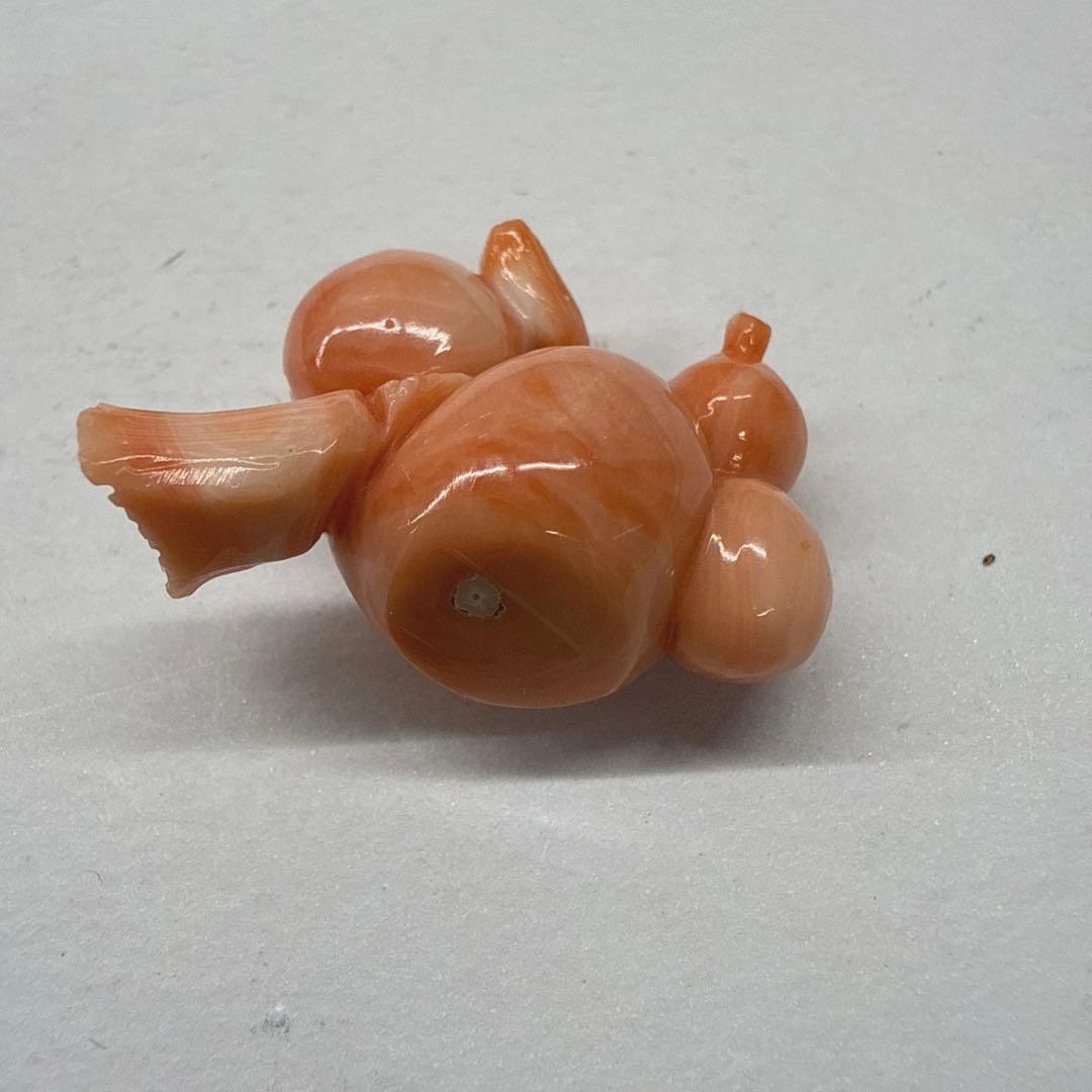 珊瑚　瓢箪彫り
