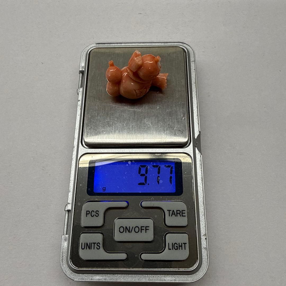 珊瑚　瓢箪彫り