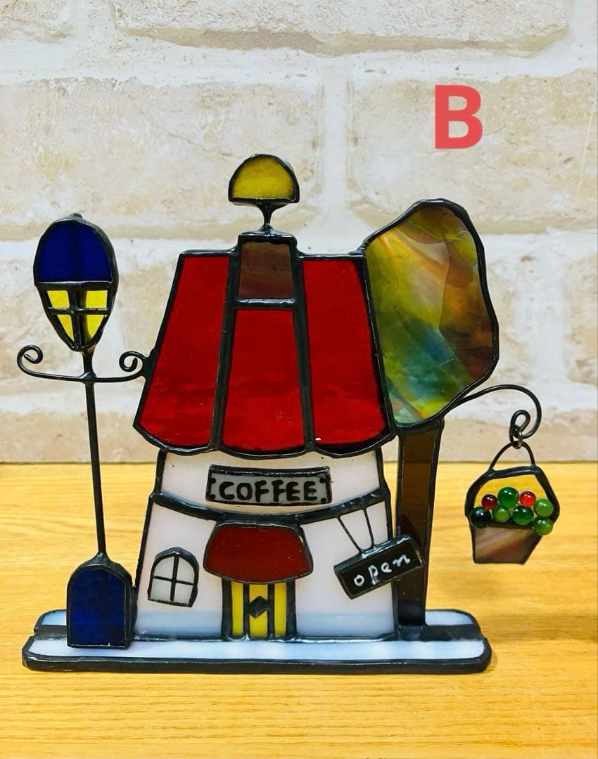 ステンドグラス　cafe4点