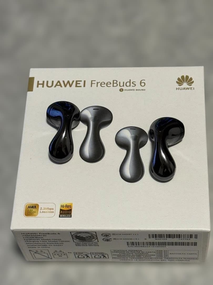 美品 HUAWEI FreeBuds 6 ワイヤレスイヤホン ブラック