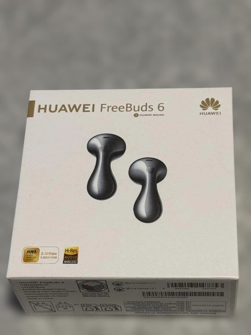 美品 HUAWEI FreeBuds 6 ワイヤレスイヤホン ブラック