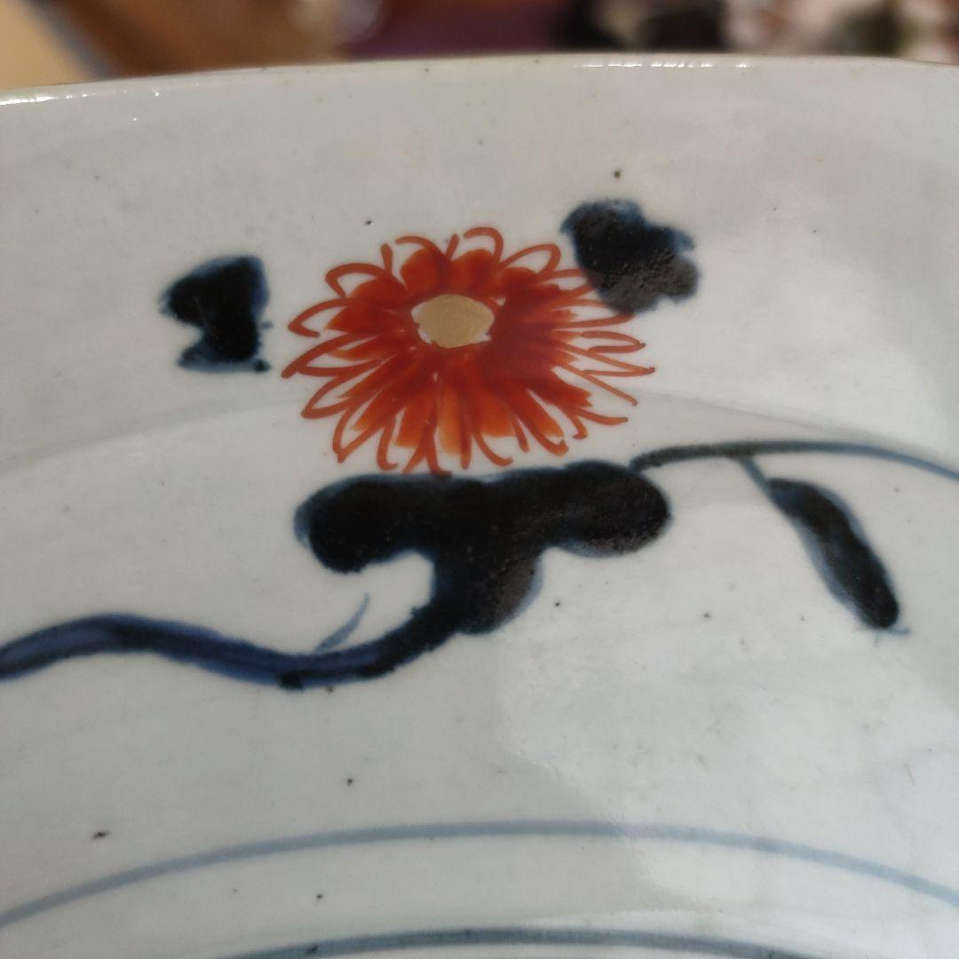 【ロースドルフ城】享保古伊万里色絵牡丹花獅子文八角大皿