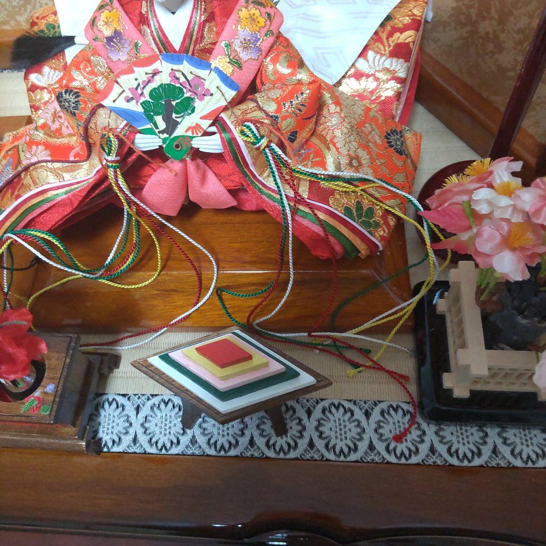 雛人形 親王飾り 木製台座 京雅 作家物？ 収納飾り ひな人形 節句