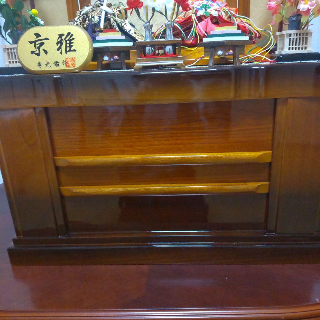 雛人形 親王飾り 木製台座 京雅 作家物？ 収納飾り ひな人形 節句