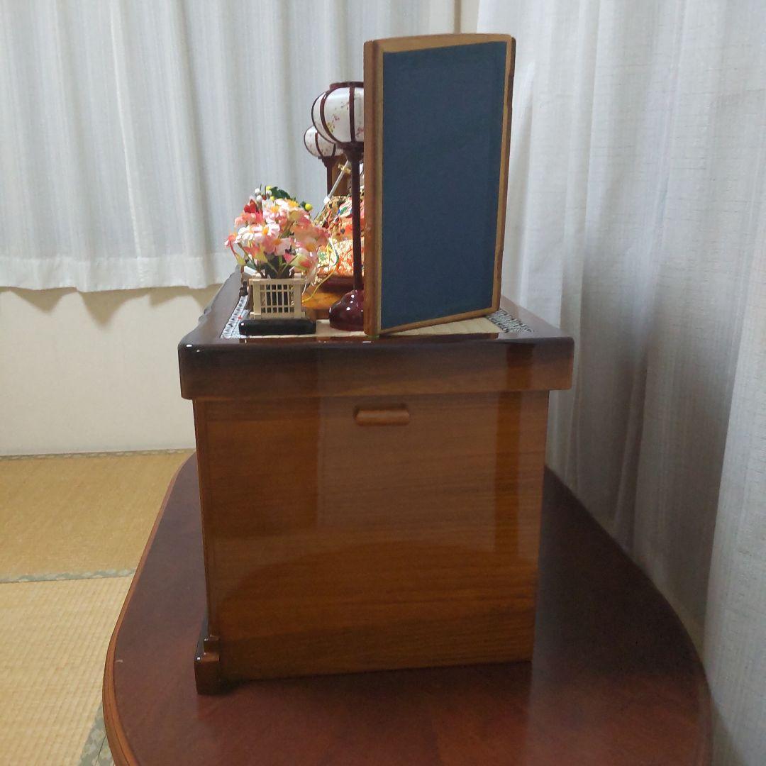 雛人形 親王飾り 木製台座 京雅 作家物？ 収納飾り ひな人形 節句