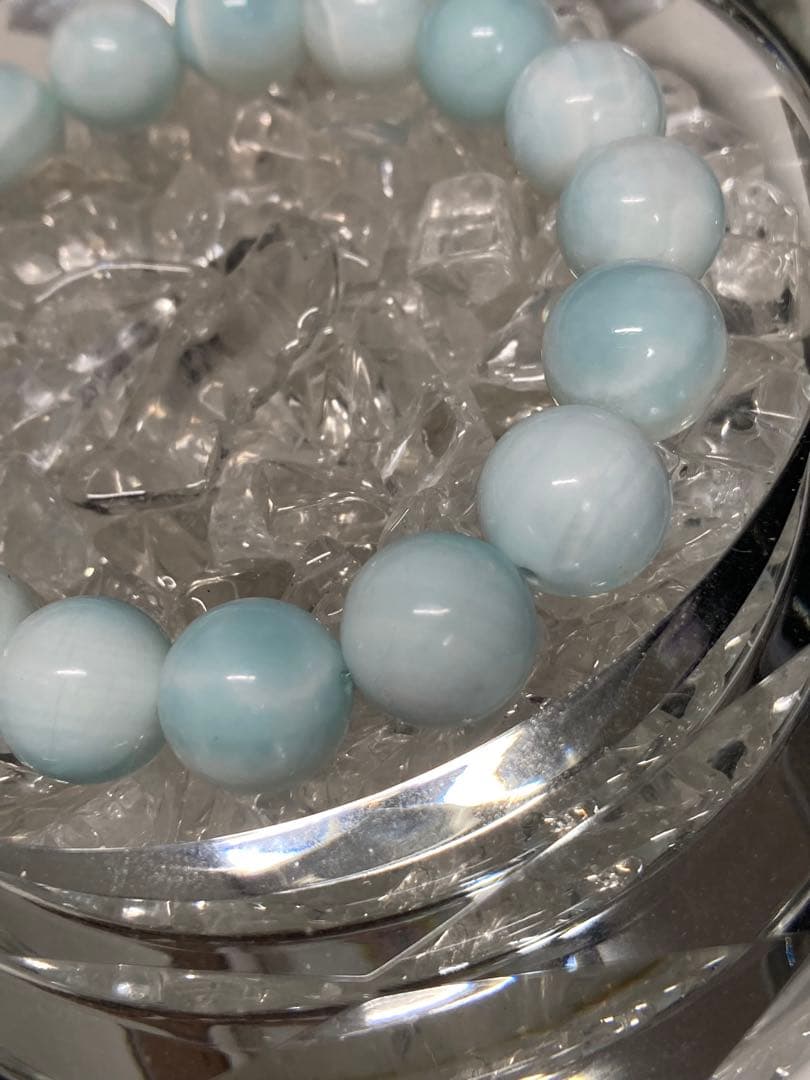 天然石　ラリマー　ブレスレット