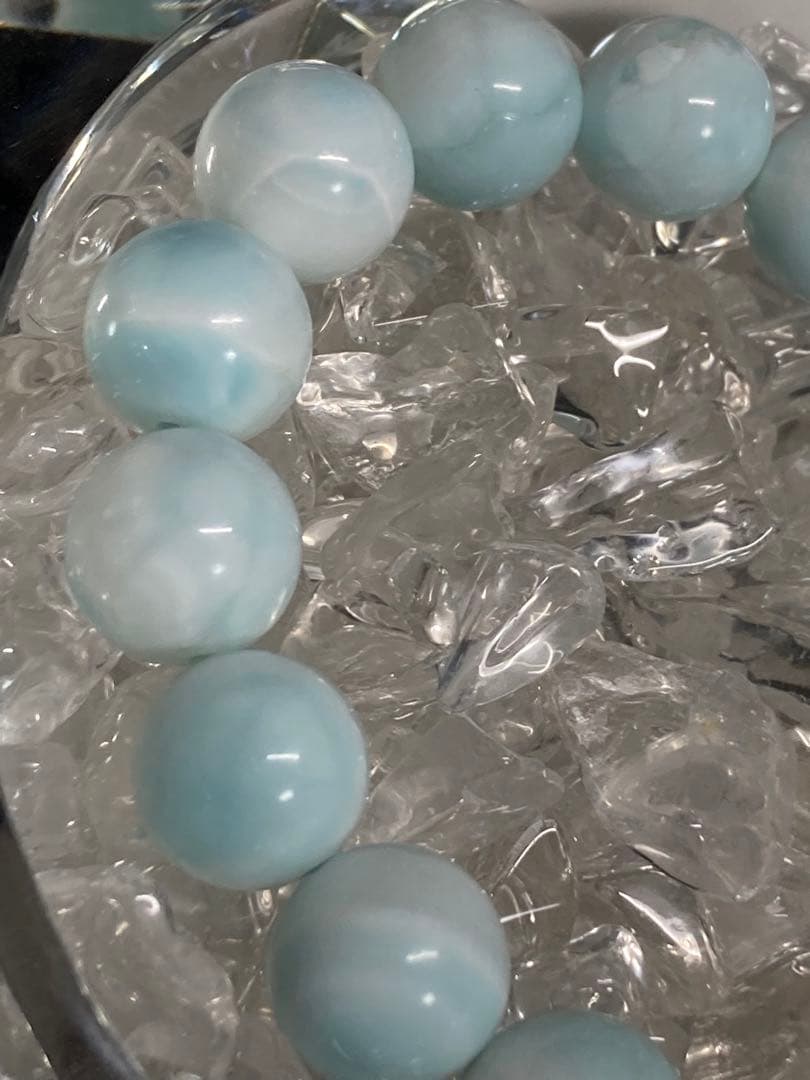 天然石　ラリマー　ブレスレット