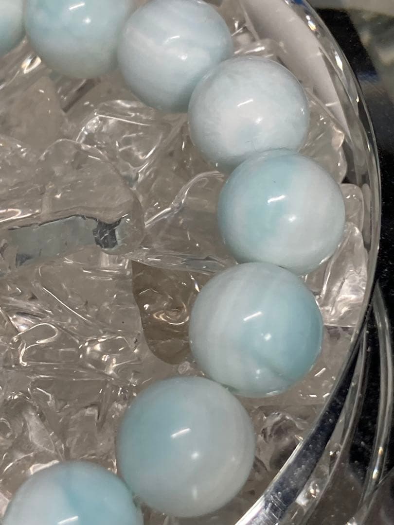 天然石　ラリマー　ブレスレット