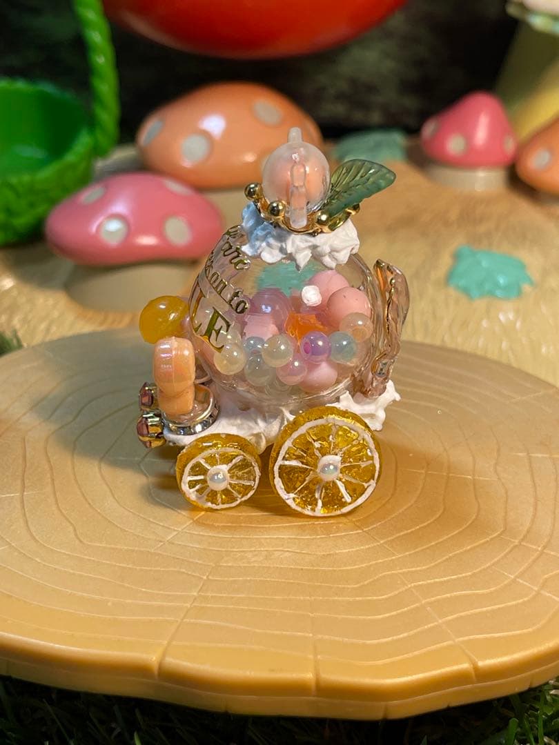 juicyオレンジキャンディガラスの車