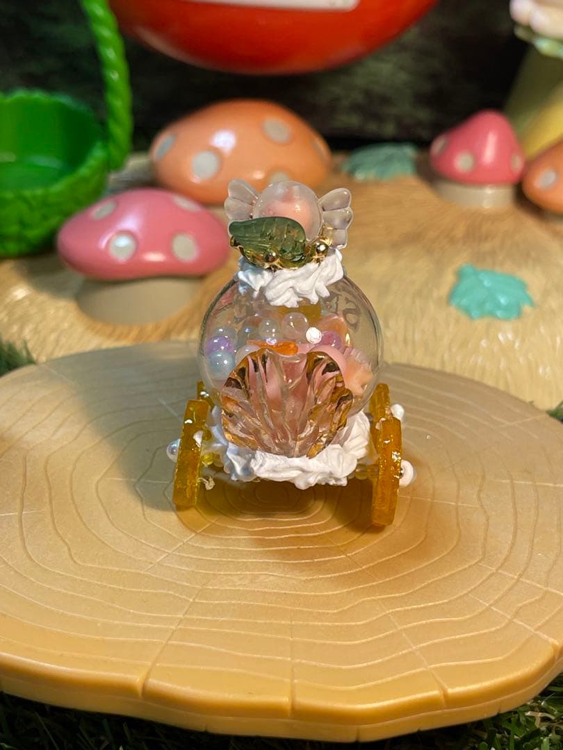 juicyオレンジキャンディガラスの車