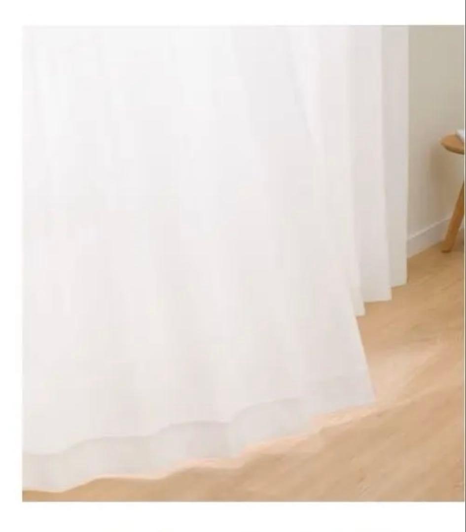 ニトリ遮熱・ミラー・防汚レースカーテン　ホワイトクリアST2 140X170