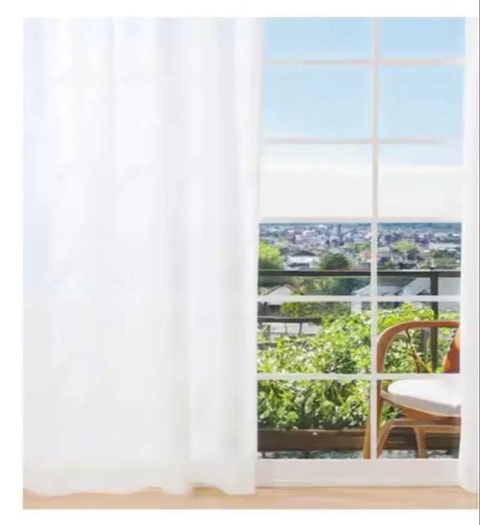 ニトリ遮熱・ミラー・防汚レースカーテン　ホワイトクリアST2 140X170