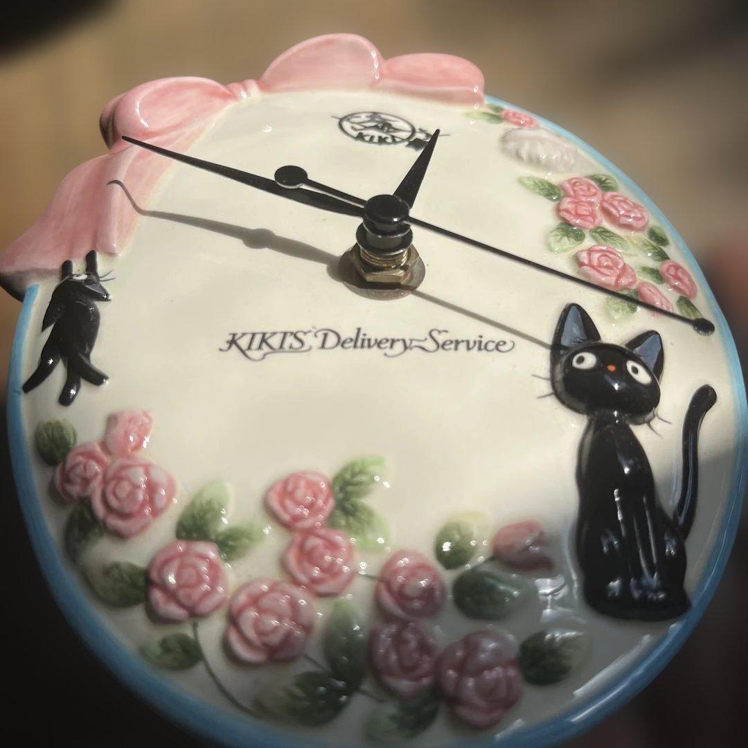 d*3様 魔女の宅急便 猫のジジ壁掛け時計　希少品