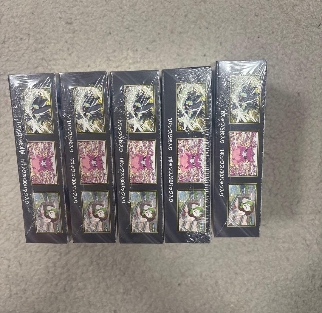 ポケモンカードゲーム MEGA 拡張パック ムニキスゼロ 5BOX シュリンク付