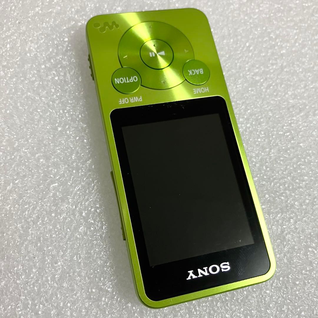 【美品　バッテリー良好】　ソニー　ウォークマン　NW-S14 8GB ライム①