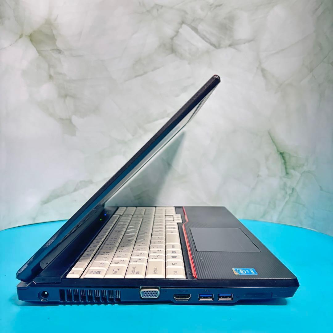 【オフィス付】富士通★Win11Pro★爆速SSD★i3ノートPC★メモリ8GB