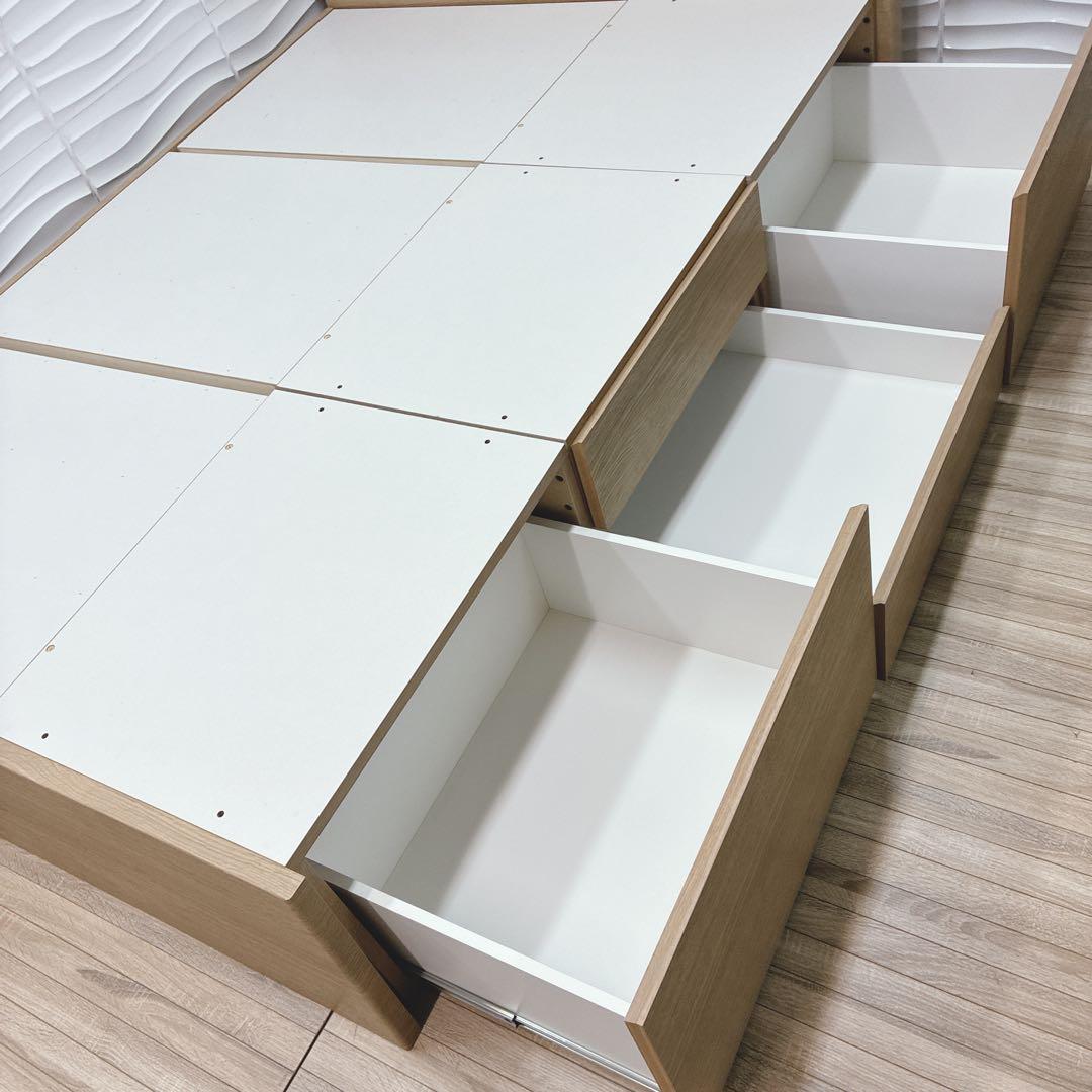 ◇大阪府 神戸市配達料無料◇ニトリ◇ベッドフレーム◇ダブル◇収納コンセント照明付