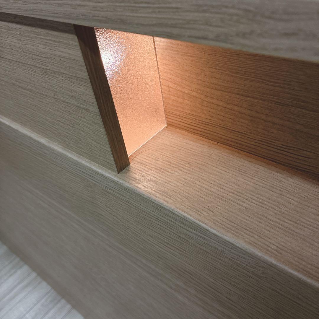 ◇大阪府 神戸市配達料無料◇ニトリ◇ベッドフレーム◇ダブル◇収納コンセント照明付