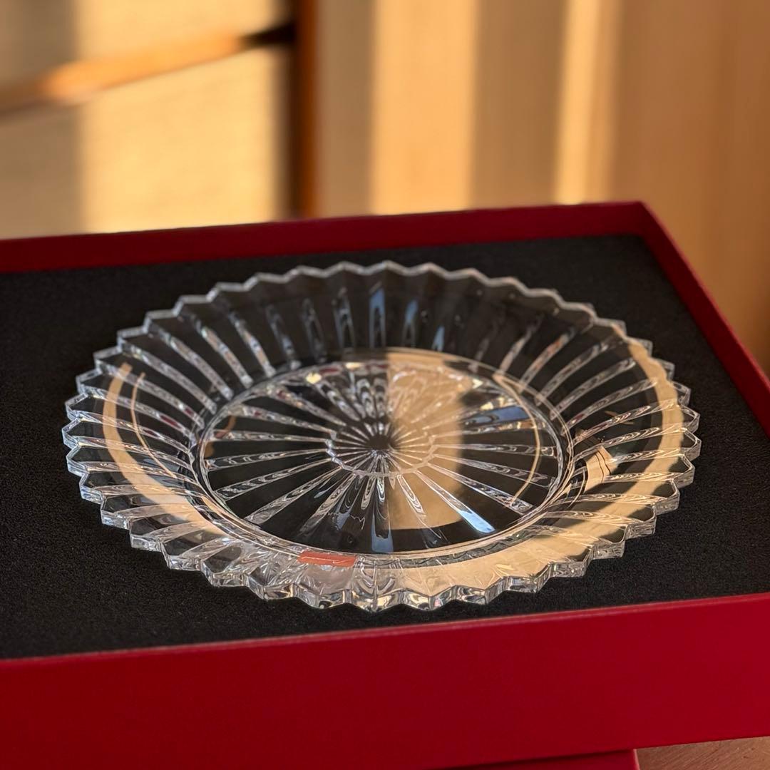[最安値]Baccarat クリスタル皿 バカラ ミルニュイ 21cm専用箱付き