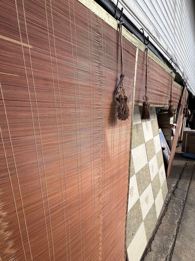 ayakaお座敷すだれ4本セット検和室古民家御簾書院　壁掛　のれん