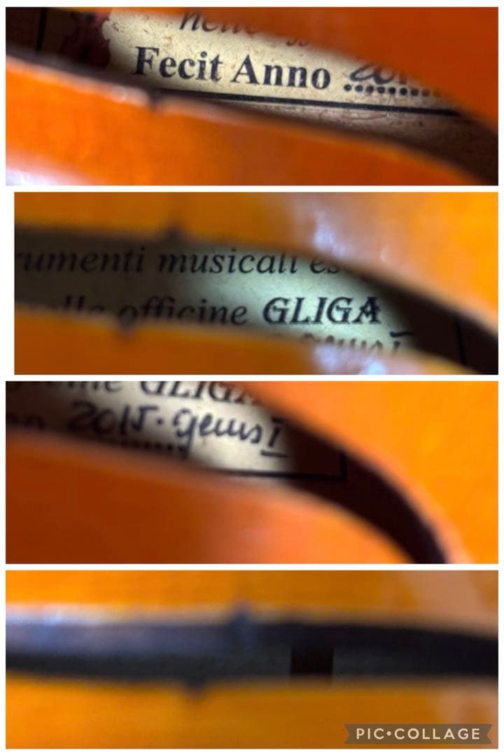 【美品】GLIGA バイオリン　gems 1 1/4 2015年　虎杢