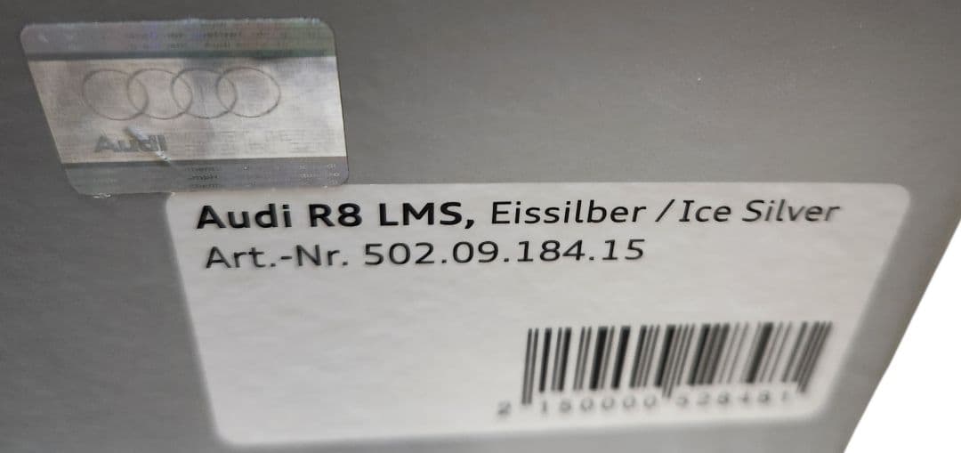 ミニカー Spark 1/18 Audi R8 LMS