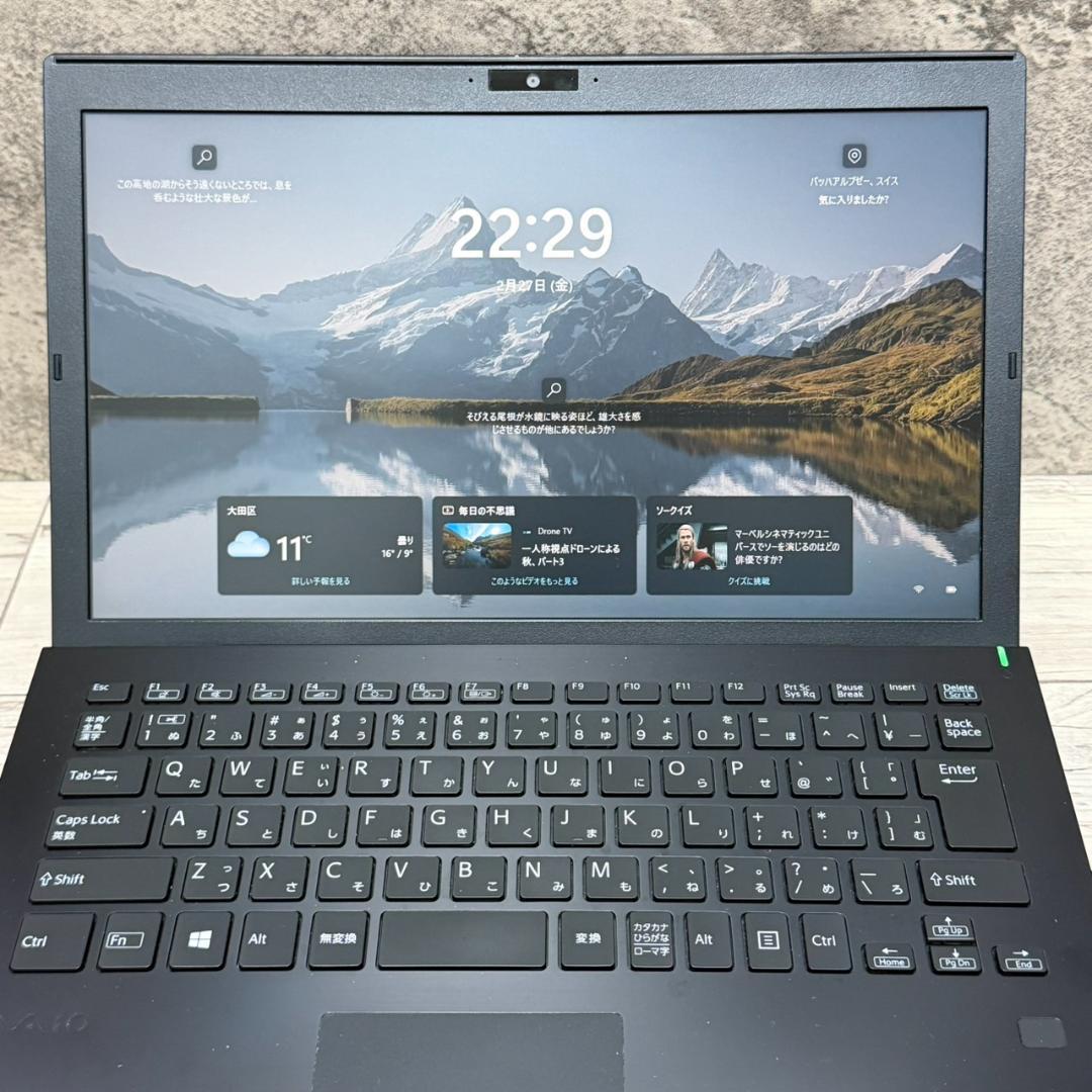 バッテリー良好/準美品/VAIO /第10世代i5/Win11/オフィス